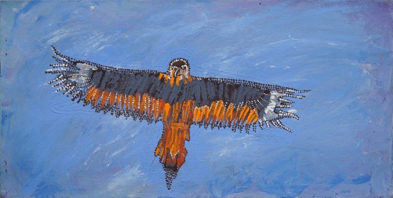 Wedge Tailed Eagle Dreaming by Nathania Nangala Granites