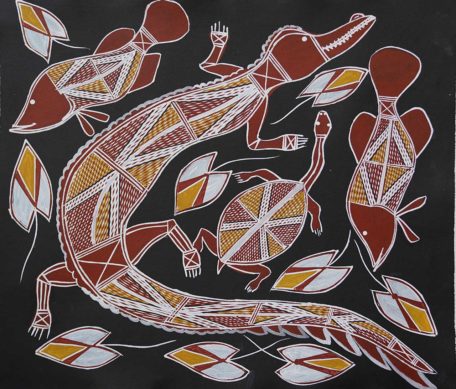 Aboriginal Crocodile Art - Japingka Aboriginal Art Gallery