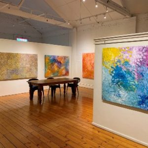 Polly Ngale paintings at Japingka Gallery