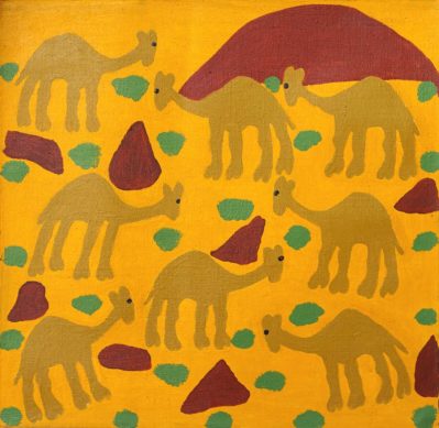 Camels by Susannah Nelson Nakamarra