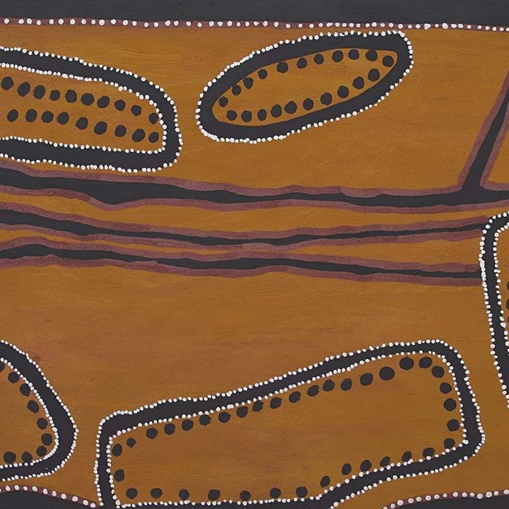 Painting by Rover Thomas